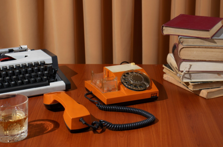 old phone typewriter dictation