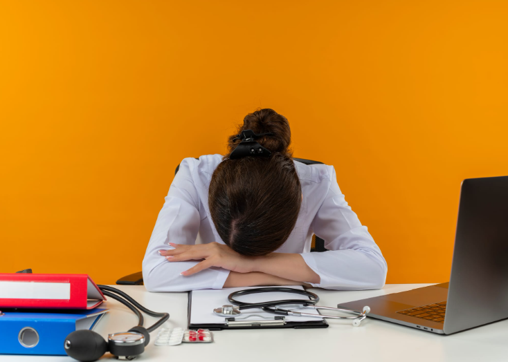 female veterinary doctor burnout